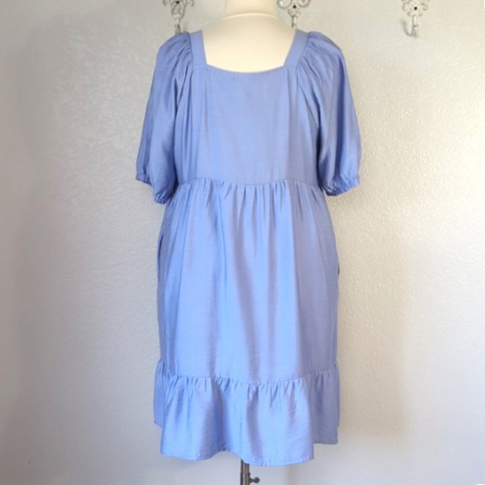 🌷Love Olive Co Dress XXXL Downtown Memories Dress-Periwinkle Pockets - Picture 5 of 9